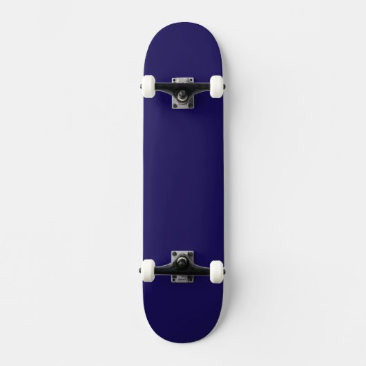 Minimalistisches blaues Skateboard | Moderne coole (Vorderseite)
