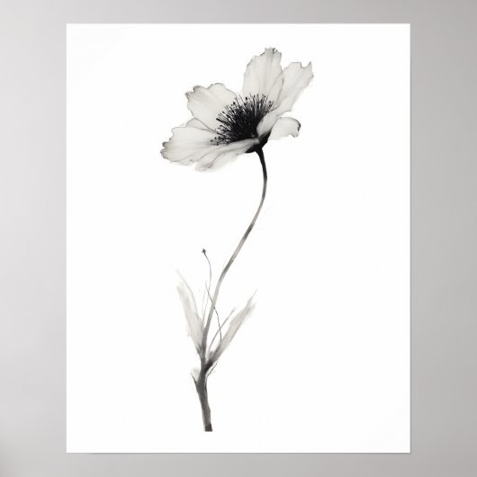 Minimalistisches Blossom Poster (Vorne)