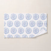 Minimalistisches Blue Circle Bho Badetuch Set (Handtuch)