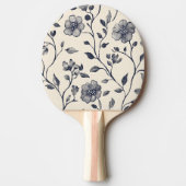 Minimalistisches Blumendesign mit Individuelle Nam Tischtennis Schläger (Vorderseite)