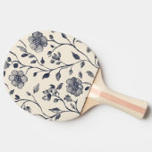 Minimalistisches Blumendesign mit Individuelle Nam Tischtennis Schläger (Seitenansicht)