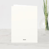 Minimalistisches Blumendesign zum Muttertag Karte (Rückseite)