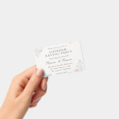 Minimalistisches Blumengeschlecht - Einladung Ausweis (Handheld)