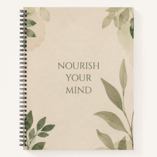 Minimalistisches Blumenjournal für persönliches Wa Notizblock
