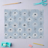 Minimalistisches Blumenmuster Daisy (7) Seidenpapier (Basteln)
