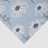Minimalistisches Blumenmuster Daisy (7) Seidenpapier (Detail)