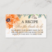 Minimalistisches Blumenmuster für die Umschließung Begleitkarte (Vorderseite)