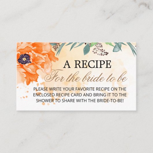 Minimalistisches Blumenmuster für die Umschließung Begleitkarte (Vorderseite)