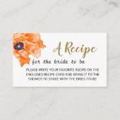 Minimalistisches Blumenmuster für die Umschließung Begleitkarte (Vorderseite)