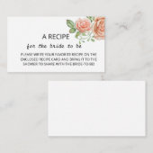 Minimalistisches Blumenmuster für die Umschließung Begleitkarte (Vorne/Hinten)