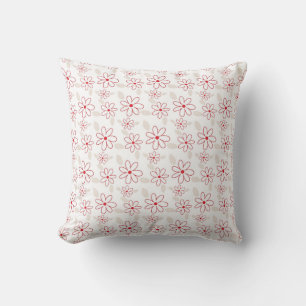 Minimalistisches Blumenmuster Kissen
