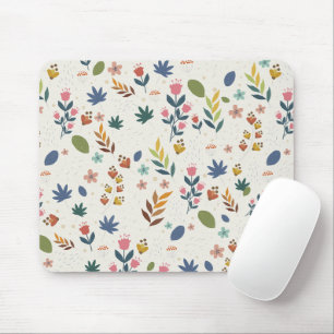 Minimalistisches Blumenmuster Mousepad
