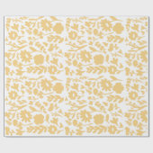 Minimalistisches Blumenpapier Geschenkpapier (Flach)