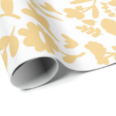 Minimalistisches Blumenpapier Geschenkpapier (Rolleneckpunkt)