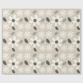 Minimalistisches Blumenverpackungspapier Geschenkpapier (Flach)