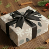 Minimalistisches Blumenverpackungspapier Geschenkpapier