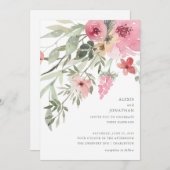 Minimalistisches Blut| Hochzeit Einladung (Vorne/Hinten)