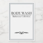 Minimalistisches Body Wash Label Set Lebensmitteletikett (Einzelnes Label)