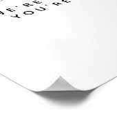 Minimalistisches Boho Champagne Brautparty Willkom Poster (Ecke)