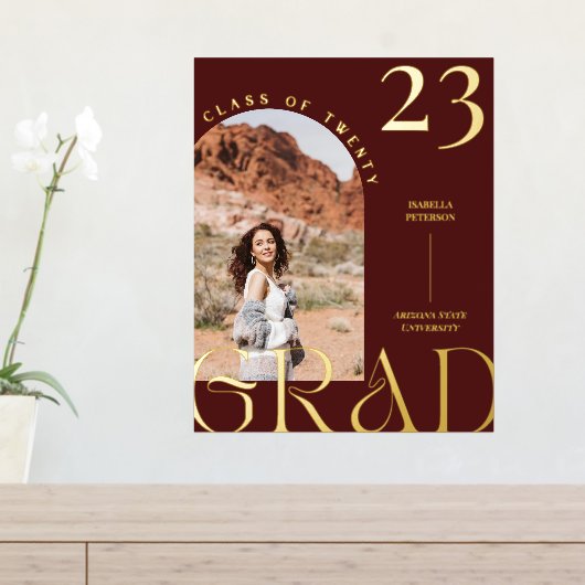 Minimalistisches Boho-Chic-Arch-Frame-Abschluss-Fo Foliendrucke (In Situ (Eingangstisch))