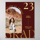 Minimalistisches Boho-Chic-Arch-Frame-Abschluss-Fo Foliendrucke (Vorderseite)