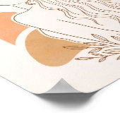 Minimalistisches Boho-Frauenkunstposter Poster (Ecke)