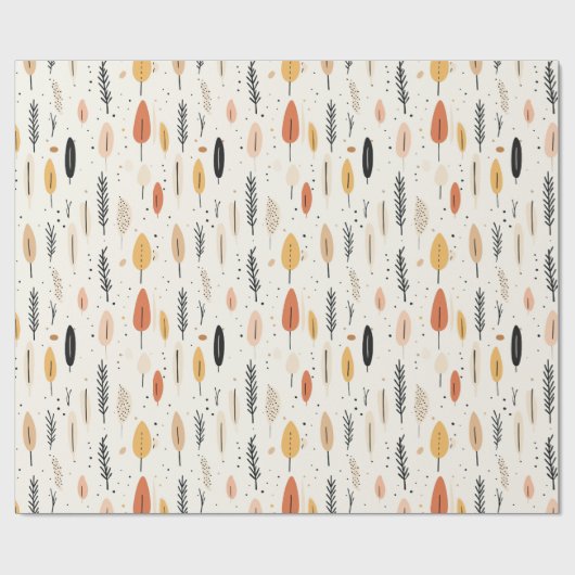 Minimalistisches Boho-Geschenkpapier Geschenkpapier (Flach)