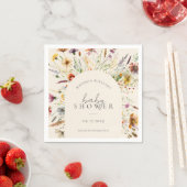 Minimalistisches Boho Wildblume Blumenbaby Duschze Serviette (Beispiel)