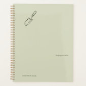 Minimalistisches Botanischer-Garten-Lesegeschenk Planer (Vorderseite)