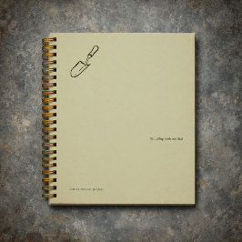 Minimalistisches Botanischer-Garten-Lesegeschenk Planer