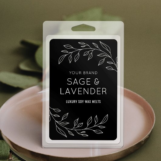 Minimalistisches botanisches 3x2" Wasserdichtes Pr Lebensmitteletikett