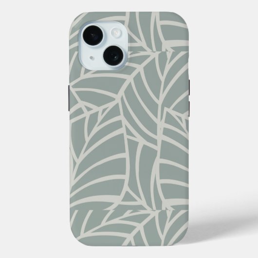 Minimalistisches botanisches Adern iPhone / iPad C Case-Mate iPhone Hülle (Rückseite)