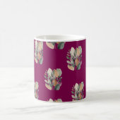 Minimalistisches botanisches Blattmuster Kaffeetasse (Mittel)