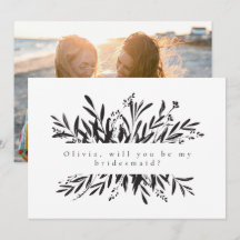 Minimalistisches botanisches Bridesmaid-Foto