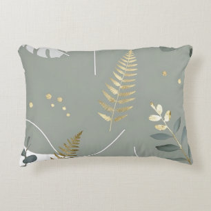 Minimalistisches botanisches Design - Modern Natur Dekokissen