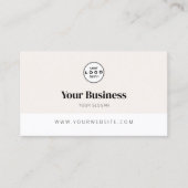 Minimalistisches Branding für Unternehmen Visitenkarte (Vorderseite)