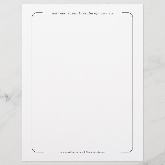 Minimalistisches Branding Interior Design Studio Flyer (Vorne)