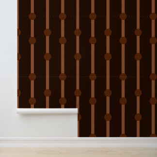 Minimalistisches braunes geometrisches Punkte- und Tapete