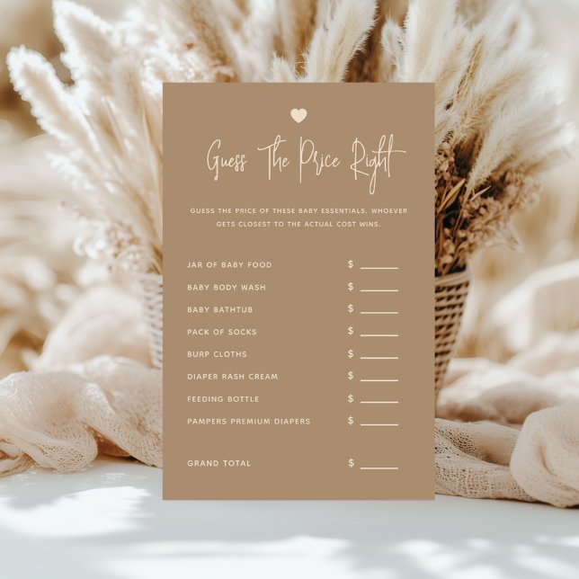 Minimalistisches braunes Geschlecht zeigt den Prei (Von Creator hochgeladen)