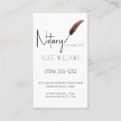 Minimalistisches braunes und weißes Notar-Foto Ver Visitenkarte (Vorderseite)