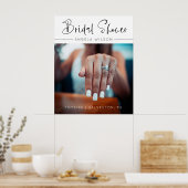 Minimalistisches Brautparty Begrüßungszeichen mit  Poster (Küche)