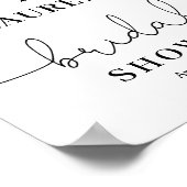 Minimalistisches Brautparty-Begrüßungszeichen Poster (Ecke)