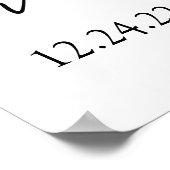 Minimalistisches Brautparty Begrüßungszeichen Poster (Ecke)