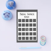 Minimalistisches Brautparty Bingo Flyer (Einzeln)