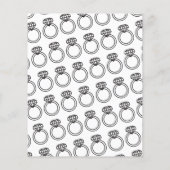 Minimalistisches Brautparty Bingo Game Flyer (Hinten)