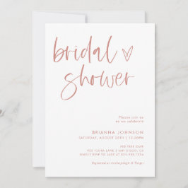 Minimalistisches Brautparty | Boho Bridal Einladung