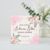 Minimalistisches Brautparty Einladung (Stehend Vorderseite)