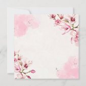 Minimalistisches Brautparty Einladung (Rückseite)