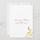 Minimalistisches Brautparty Einladung (Rückseite)