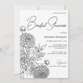 Minimalistisches Brautparty Einladung (Vorderseite)